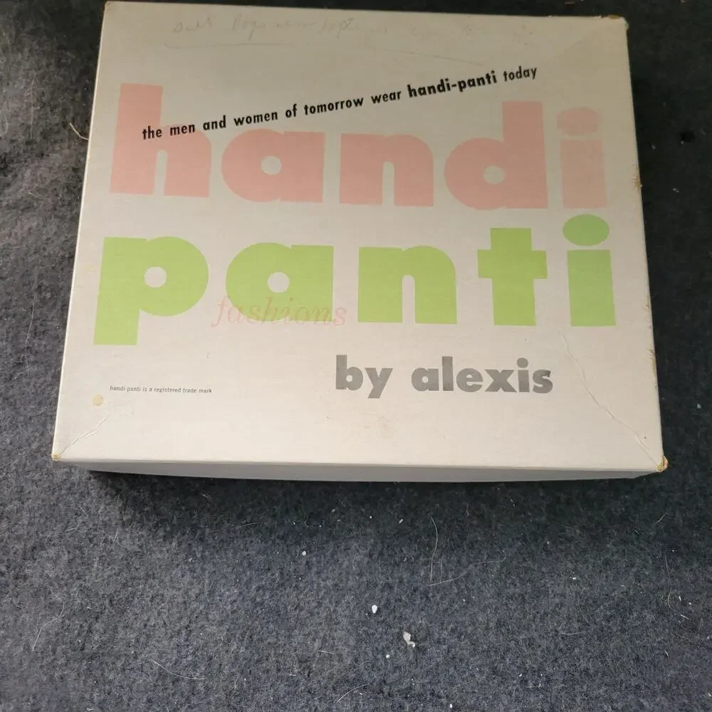 Vintage 1970s‎ Infant Boy's  Two-Piece Diaper Cover Shorts Handi Pandy Box🧷